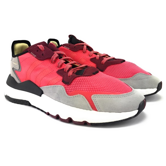 Adidas Men's Nite Jogger Shock Red Running Shoes - Picture 2 of 8